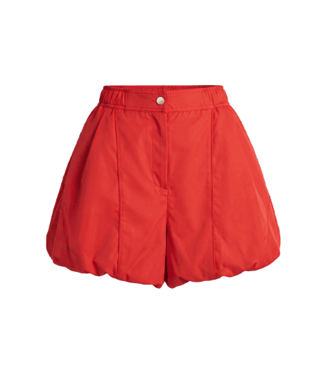 Short Balonê com Cós Alfaiatado e Detalhes Contrastantes