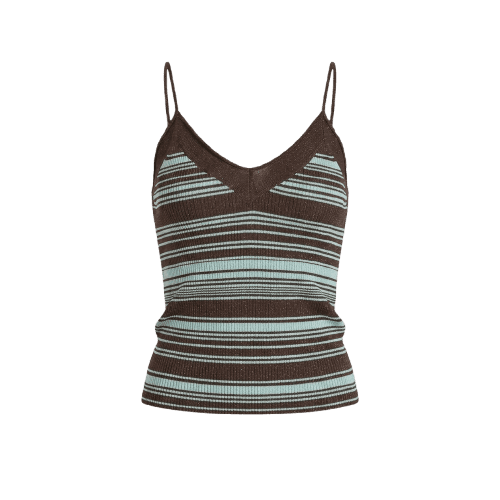 Regata De Tricot Com Lurex Listrada