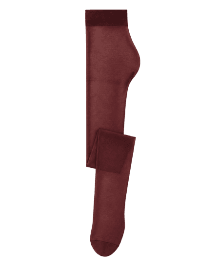 Meia-Calça Ultralight Com Cashmere - Bordô