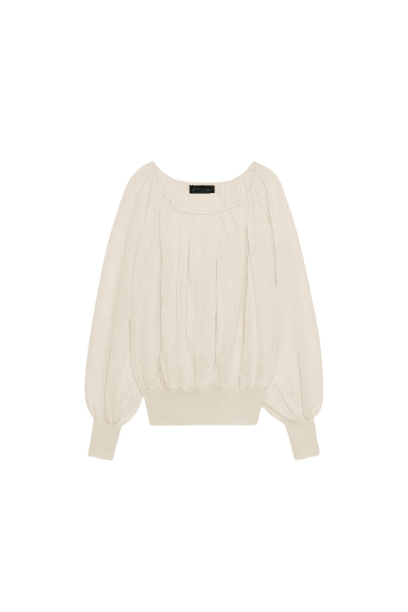 Blusa de Tricô Decote Barco