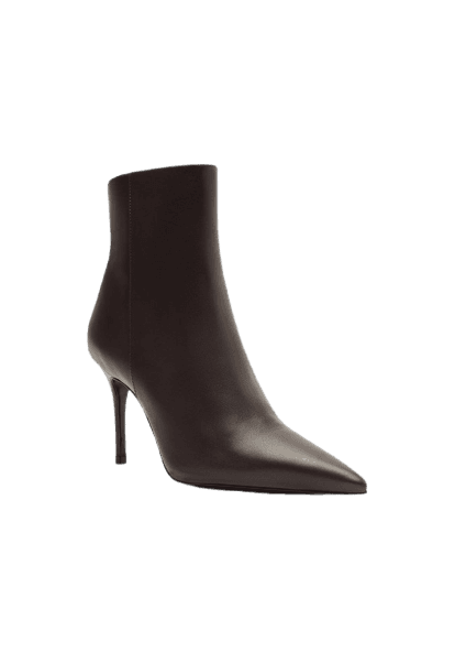 Bota Mikki Casual Couro Marrom Escuro