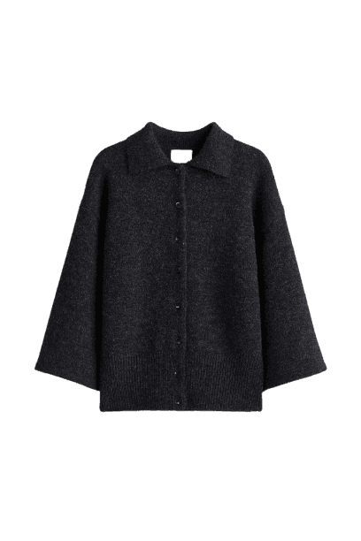 Cardigan com gola