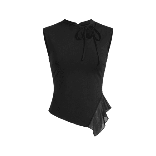 Camiseta manga curta tule