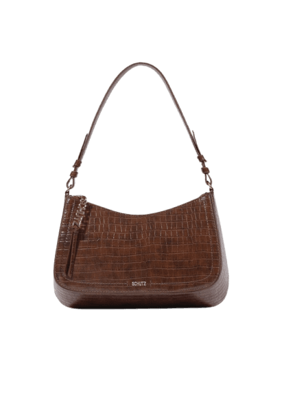 Bolsa Shoulder Tina Média Marrom