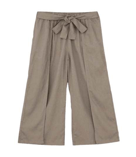 Calça Pantacourt em Sarja com Transpasse e Cós Elástico Curve & Plus Size