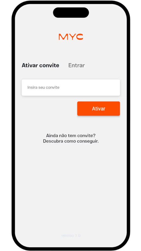MYC App Ativar Convite